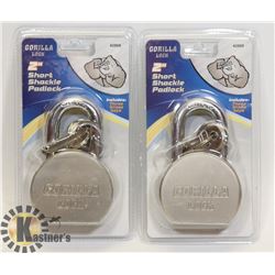 SET OF 2 SEALED GORILLA LOCKS 2 7/8"