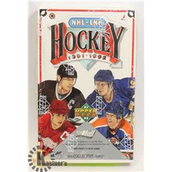 BOX OF 1991-92 UPPER DECK HOCKEY CARDS