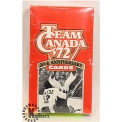 20TH ANNIVERSARY 1972 TEAM CANADA HOCKEY CARDS