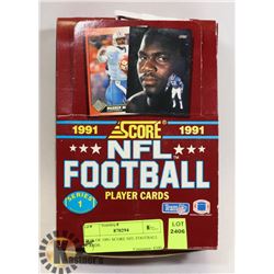 BOX OF 1991 SCORE NFL FOOTBALL CARDS