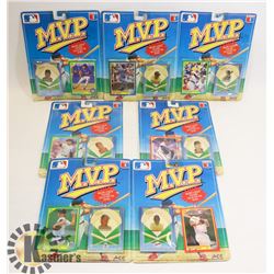 LOT OF VINTAGE MVP BASEBALL CARD AND PIN SETS