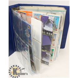 LARGE BINDER OF HOCKEY COLLECTIBLES CARDS, STICKER