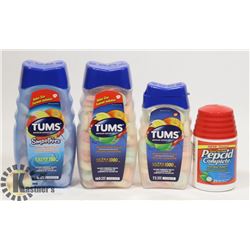 LOT OF TUMS ANTI-ACID TABLETS.