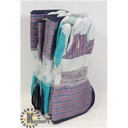 6 PAIRS OF WORK GLOVES