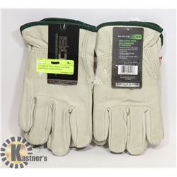 2 PAIRS OF BDG LINED LEATHER DRIVERS GLOVES SZ MED