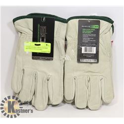2 PAIRS OF BDG LINED LEATHER DRIVERS GLOVES SZ MED