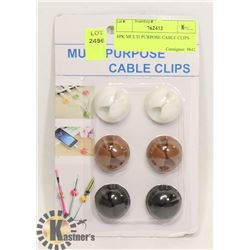 6PK MULTI PURPOSE CABLE CLIPS