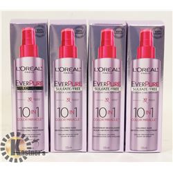 LOT OF 4 LOREAL EVENPURE  COLOR HAIR SYSTEM