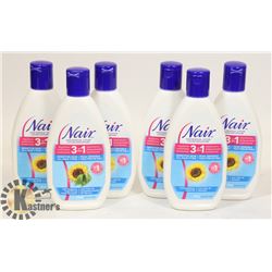 LOT OF 6 NAIR HAIR REMOVAL LOTION.