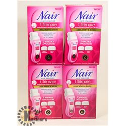LOT OF 4 NAIR ROLL-ON WAX