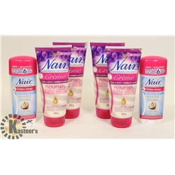 LOT OF NAIR HAIR REMOVAL PRODUCT