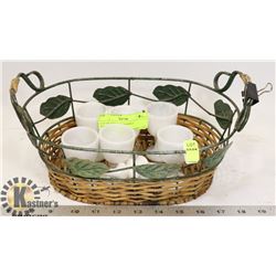 LOT OF VINTAGE MARBLE GOBLETS