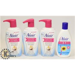 LOT OF NAIR HAIR REMOVAL PRODUCT.