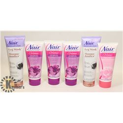 LOT OF NAIR HAIR REMOVAL PRODUCT