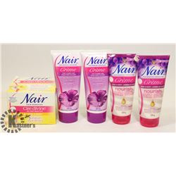 LOT OF NAIR HAIR REMOVAL PRODUCT