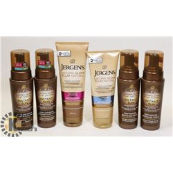 BAG OF ASSORTED LOTION & TANNING MOUSSE