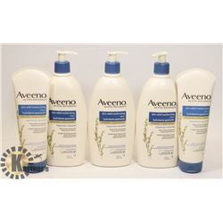 BAG OF ASSORTED AVEENO LOTION