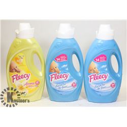 LOT OF 3 FLEECY FABRIC SOFTENER
