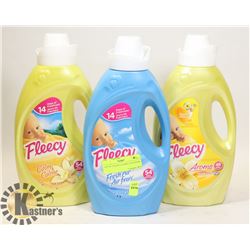 LOT OF 3 FLEECY FABRIC SOFTENER