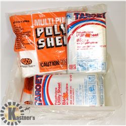 POLY DROP SHEETS ASST. SIZES