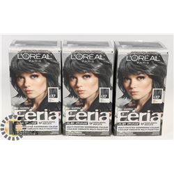 BAG OF 3 BLACK #617 HAIR DYE