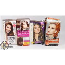 BAG OF 4 ASSORTED HAIR DYE