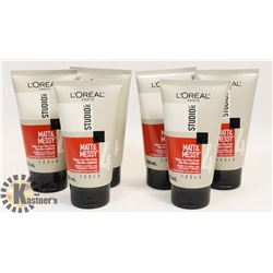 LOT OF 6 LOREAL STUDIO HAIR PASTE
