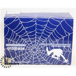BOX OF ULTIMATE SPIDER-MAN ACTION FIGURES.