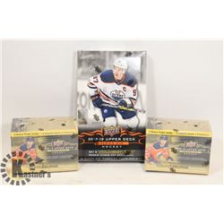 LOT OF THREE 2018/19 UPPER DECK YOUNG GUNS NEW