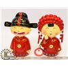 Image 1 : 2 CERAMIC FEMALE CULTURAL FIGURES