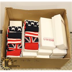 LOT OF ASSORTED ADULT SOCKS (SIZE UNKNOWN)
