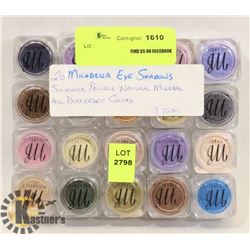 LOT OF 20 MICABELLA EYE SHADOWS