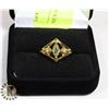 Image 1 : NEW GOLD PLATED RING SZ 6