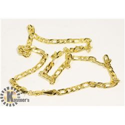 NEW GOLD PLATED 24" CHAIN STYLE 2