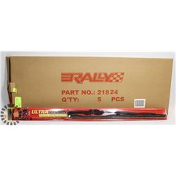 PACK OF 5 NEW 24" ULTRA VISION WIPER BLADES