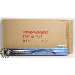 CASE OF 5 NEW 18" VISION TEC  WIPER BLADES