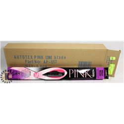 CASE OF 6 NEW 17" PINK WIPER BLADES