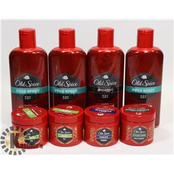 BAG OF ASSORTED OLD SPICE HAIR PRODUCTS