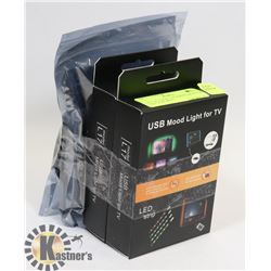LOT OF 4 NEW TV/GAMING MONITOR  LED LIGHT KITS