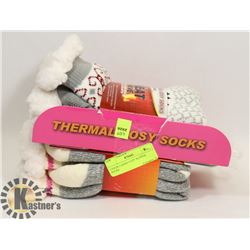 2 PACK LADIES COZY SLIPPER SOCKS