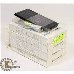 LOT OF 4 NEW SOLAR CHARGER BANKS SLIM METAL