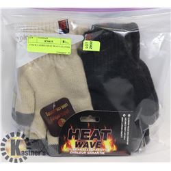 2 PACK LADIES HEAT WAVE GLOVES
