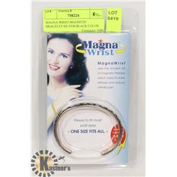 MAGNA WRIST MAGNETIC BRACELET-SILVER/BLACK COLOR