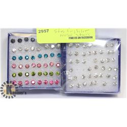 STERLING SILVER NOSE STUDS.