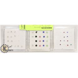 STERLING SILVER NOSE STUDS.