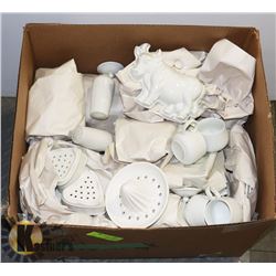 BOX OF ASSORTED CERAMIC DISHWARE
