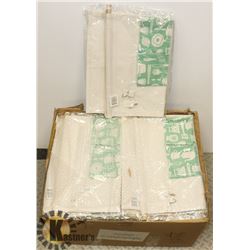 LOT OF HANGING STORAGE BAGS.