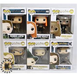 LOT OF 6 ASSORTED FUNKO POP VINYL FIGURES.