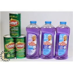 BAG OF MR CLEAN MULTI PURPOSE CLEANER & COMET