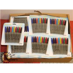 LOT OF BALL POINT 10 COLOR MARKERS